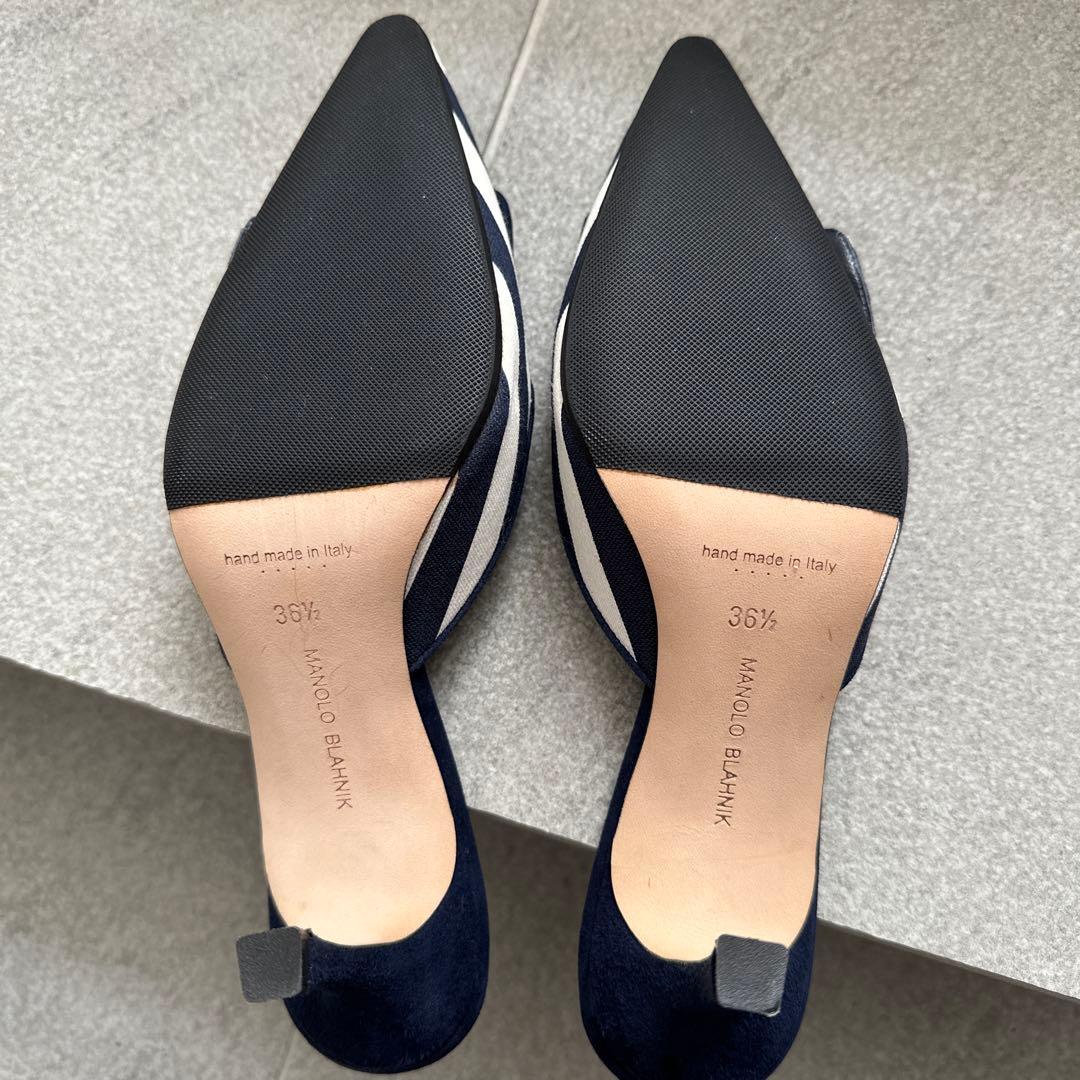 MANOLO BLAHNIK マノロブラニク メイセール ミュール 23.5