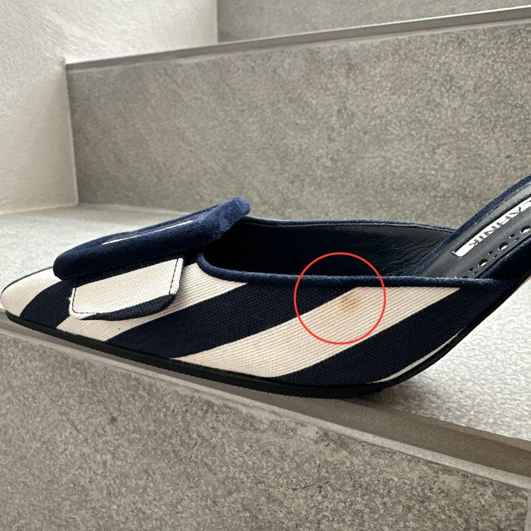 MANOLO BLAHNIK マノロブラニク メイセール ミュール 23.5