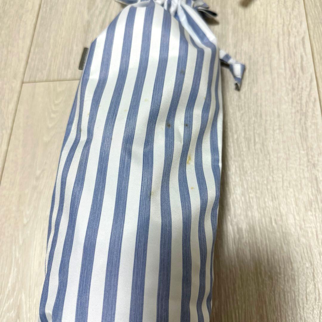 【みみとん様用】サンバリア100 ストライプ柄2段折フリル日傘