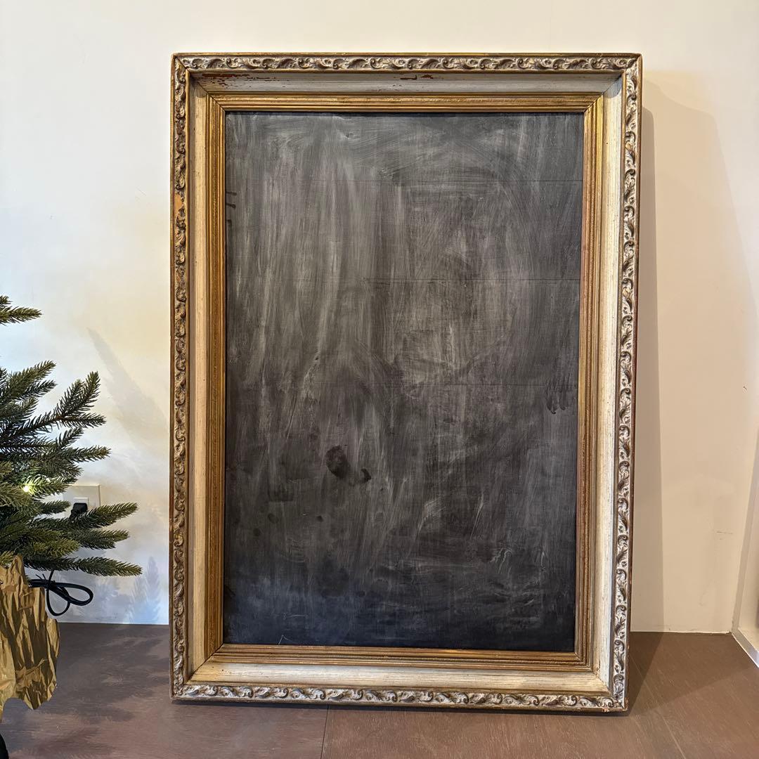 ビンテージフレーム付き黒板