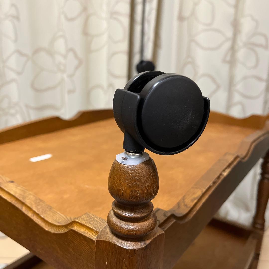 カリモク家具　キッチンワゴン　キャスター交換済