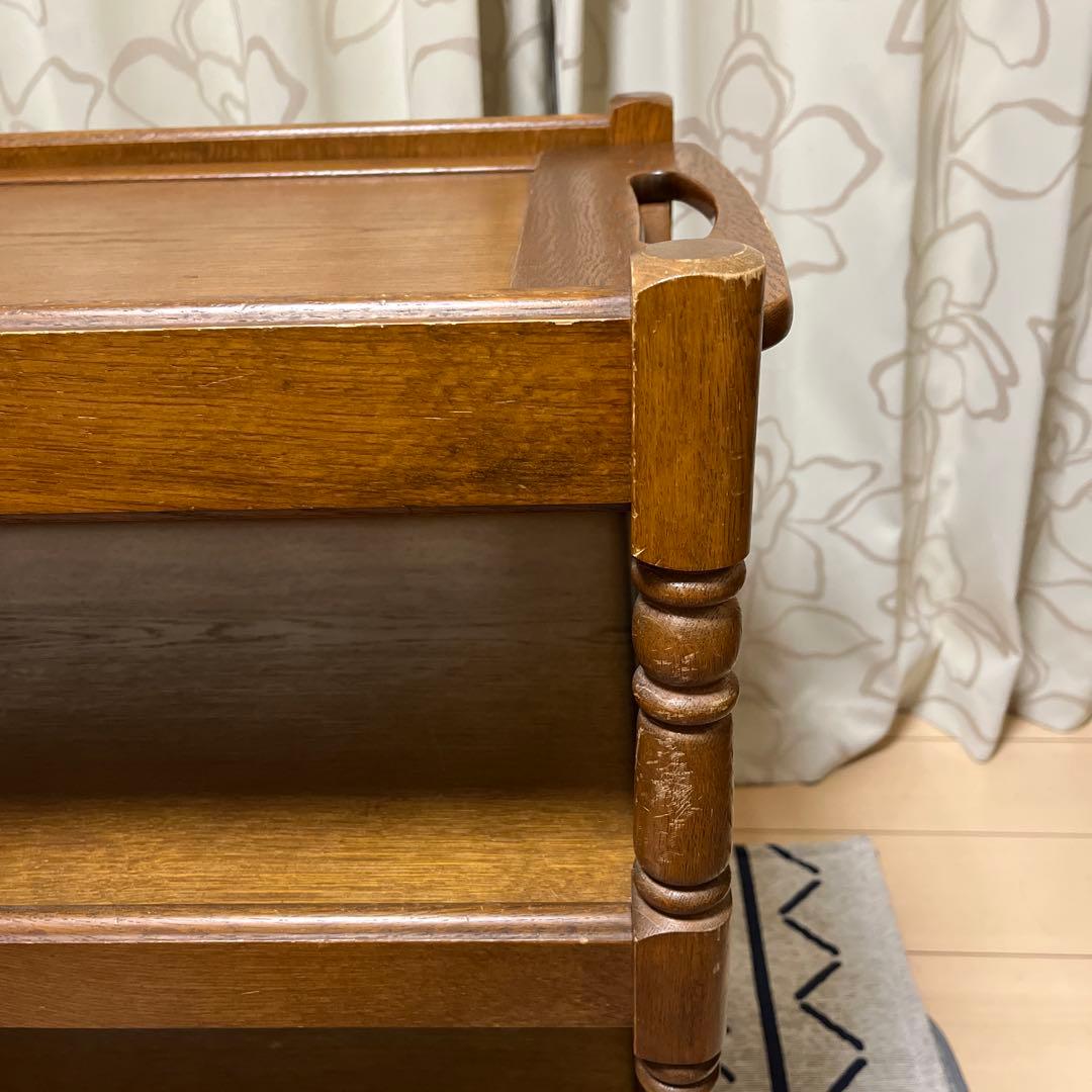 カリモク家具　キッチンワゴン　キャスター交換済