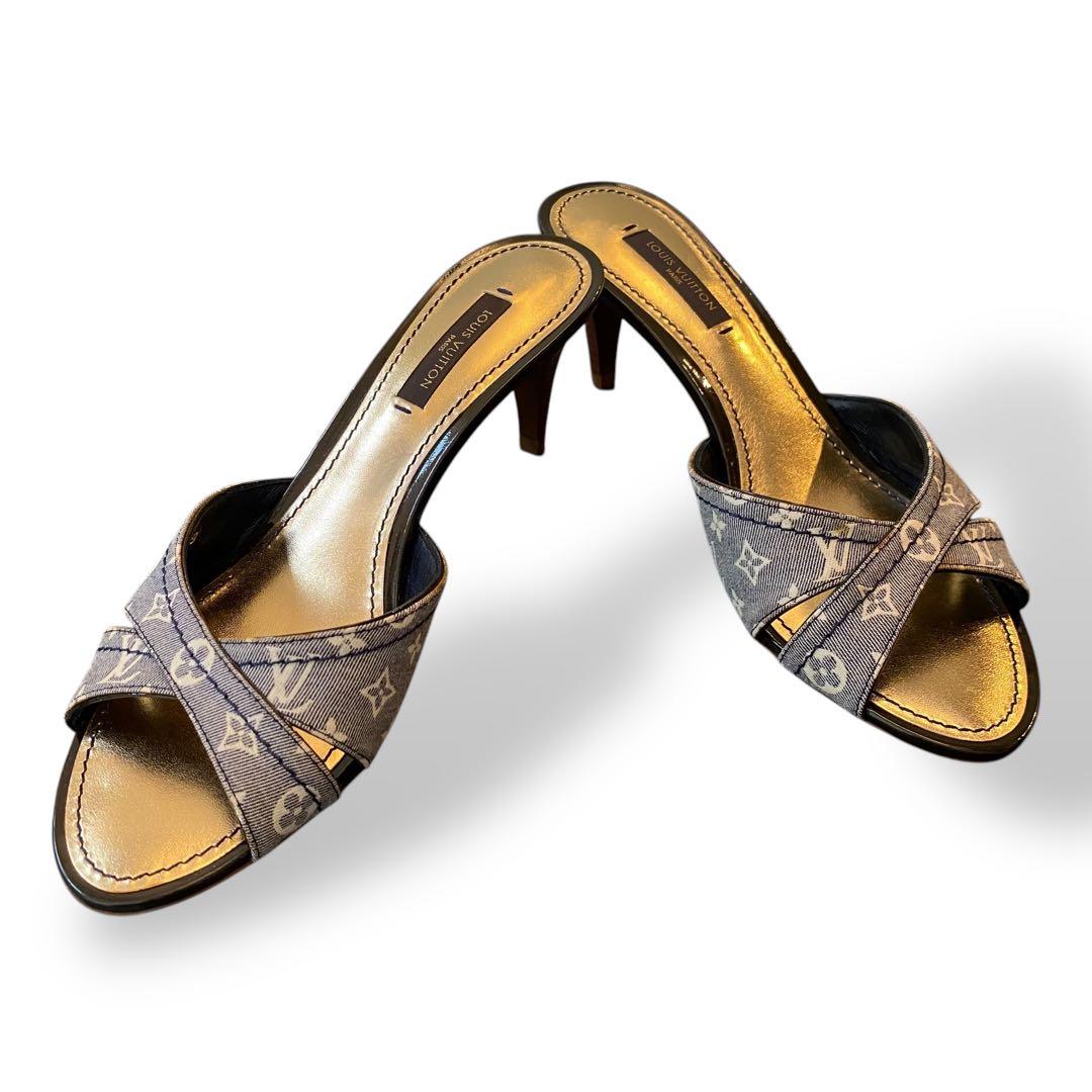 【未使用】LOUIS VUITTON モノグラム　ミュールサンダル　イディール