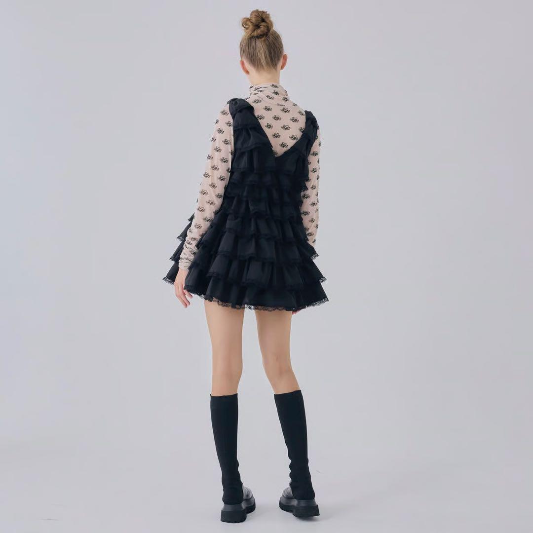 ワンピース treaturself angel wings mini dress black