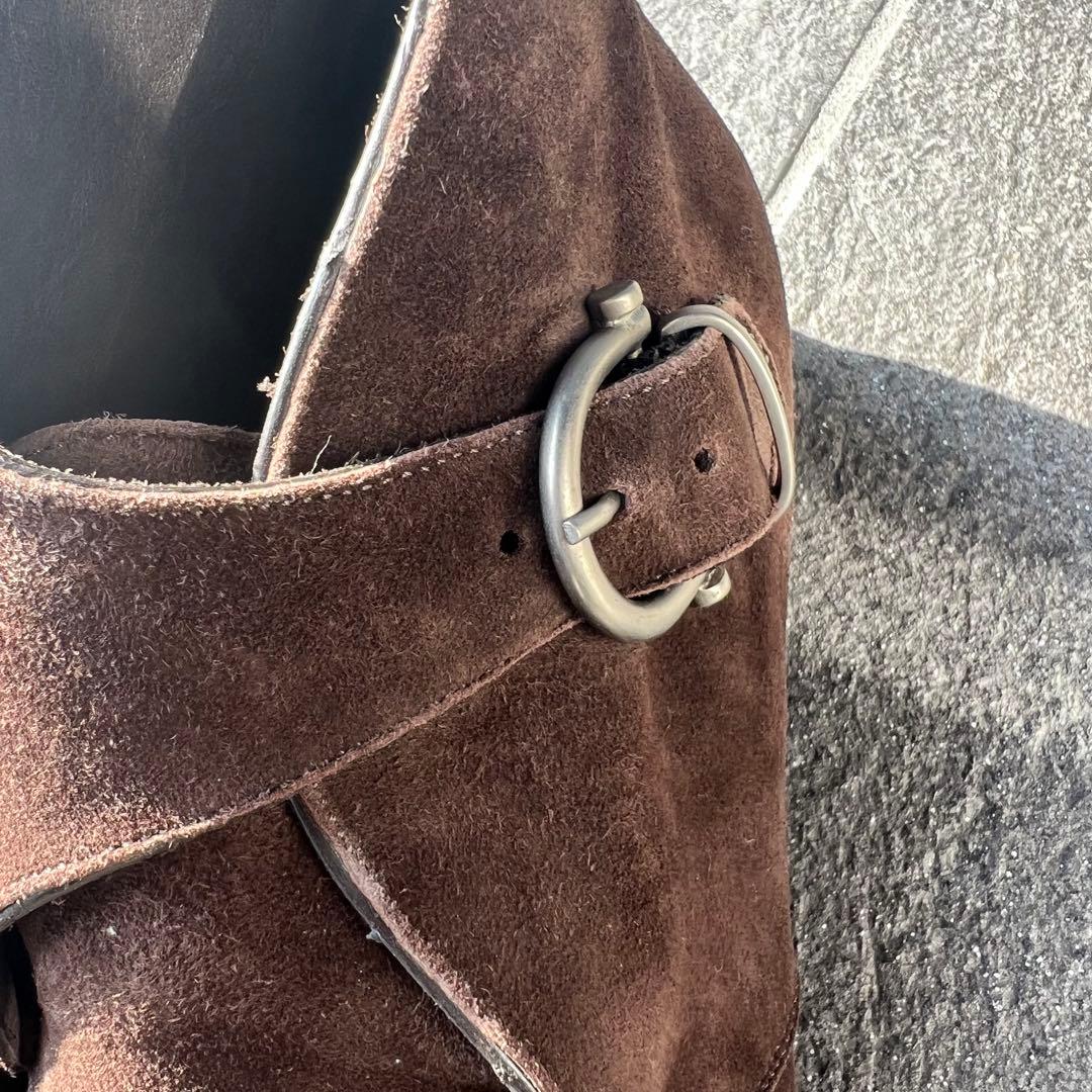 ferranteダークブラウン スエード ドレスシューズ 美品