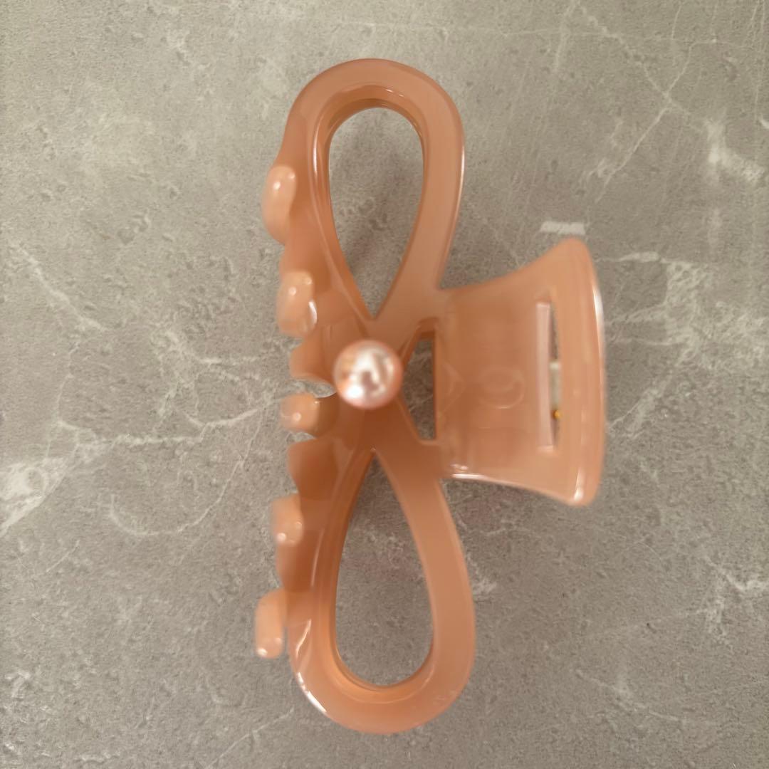 美品⭐️Alexandre De Paris ヘアクリップ　ピンク　リボン