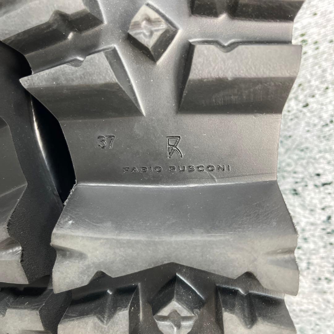 美品 ファビオルスコーニ ローファー ビジュー ブラック 厚底