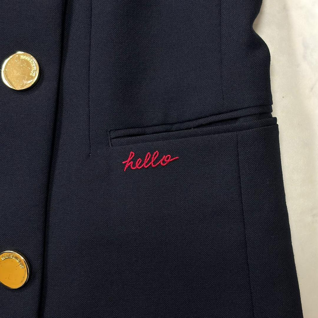 美品希少マディソンブルー HELLO刺繍 紺ブレ ダブル 金ボタン 00 tp9