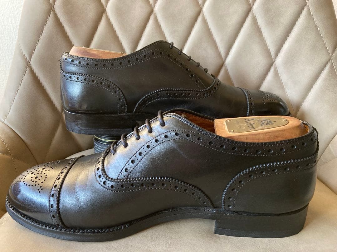 ALDEN オールデン　ストレートチップ　黒　25.5cm