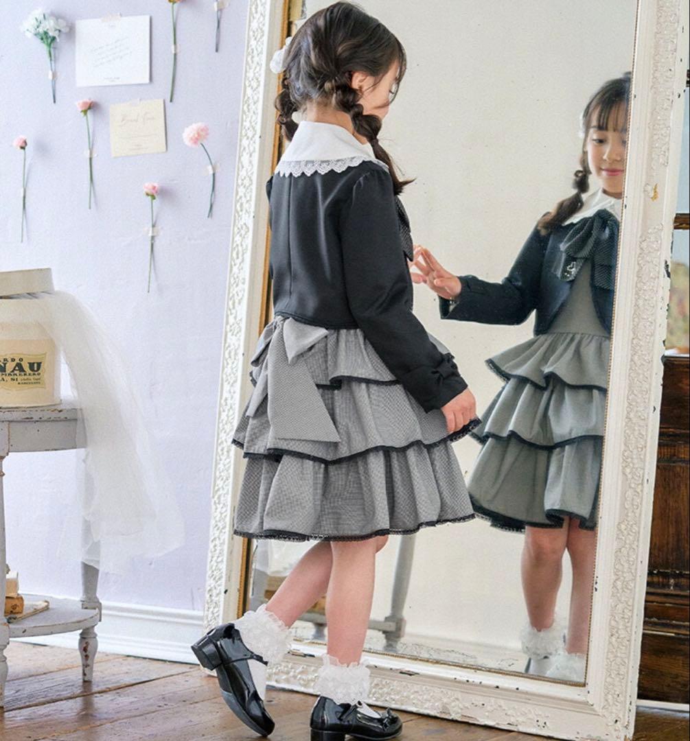 卒園式入学式　キッズフォーマル　女の子　スーツ　ワンピース　靴　セット