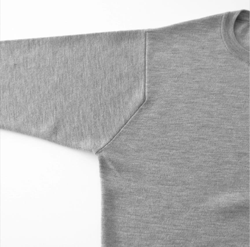 ジョンスメドレー 日本別注 30G Vガゼット クルーネックニット メリノウール