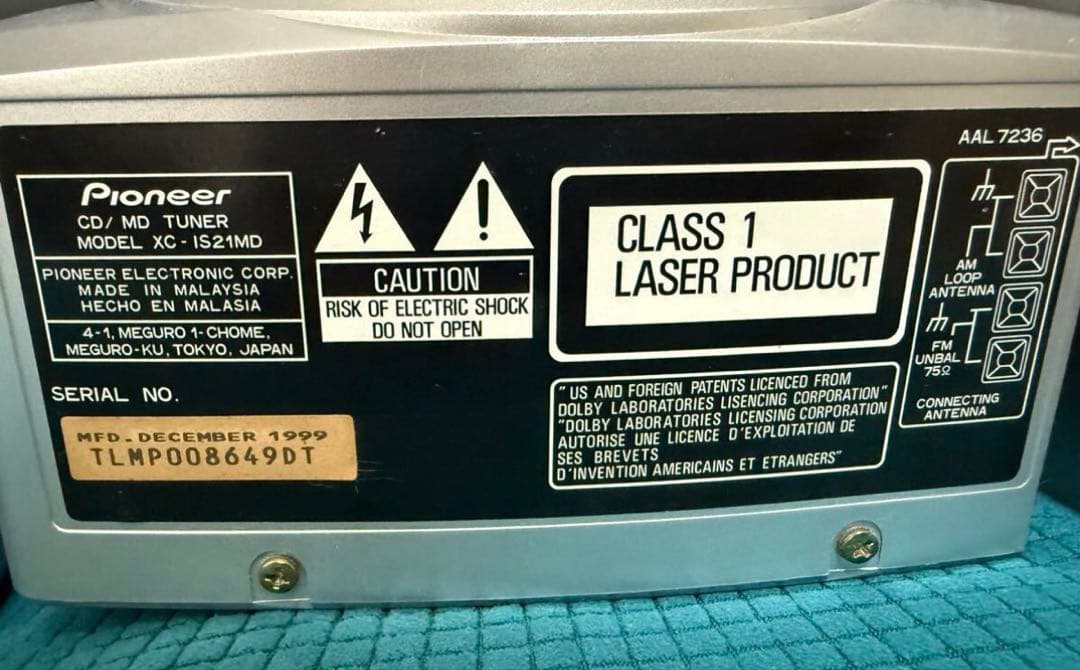 パイオニア　XC-IS21MD 稼働品　希少。