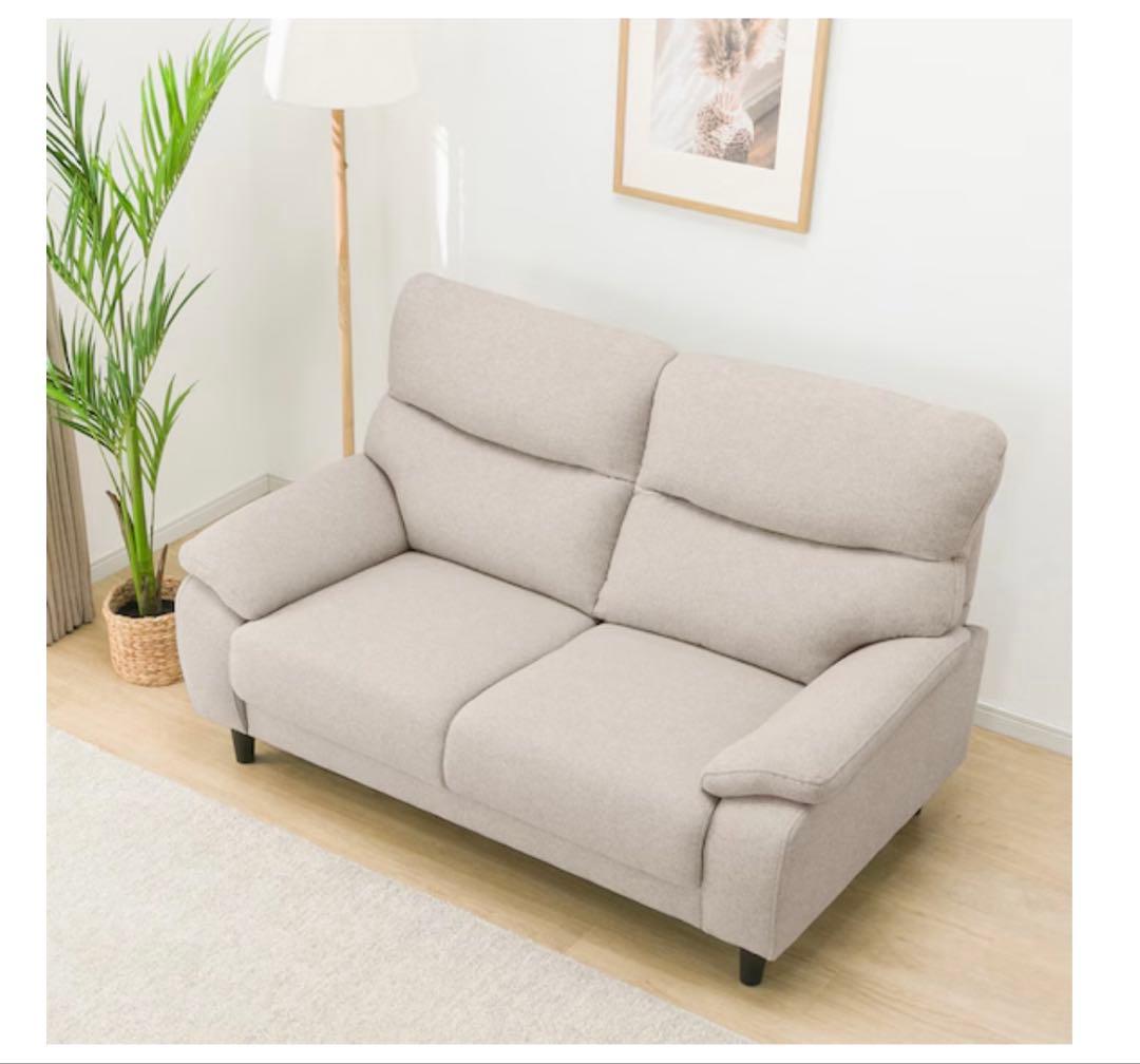 [1/29まで:美品]ニトリ2人掛けソファ (MK02 KD MO)