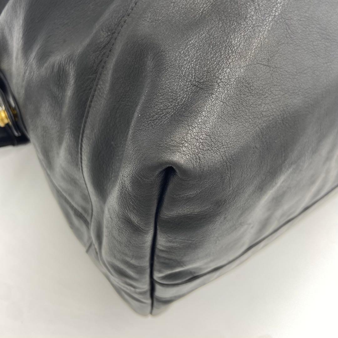 美品✨ オールドコーチ オールレザー ボストンバッグ 2way 0503 黒