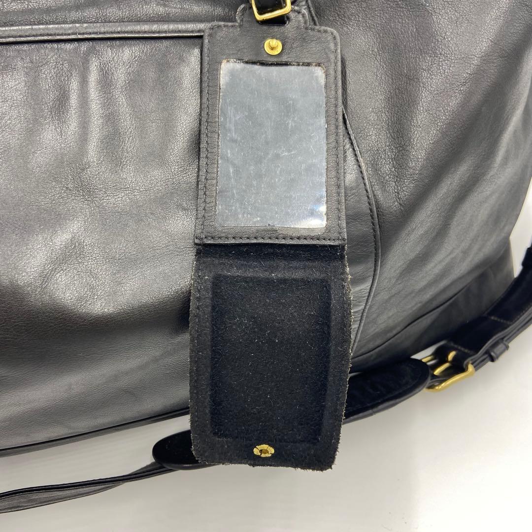 美品✨ オールドコーチ オールレザー ボストンバッグ 2way 0503 黒