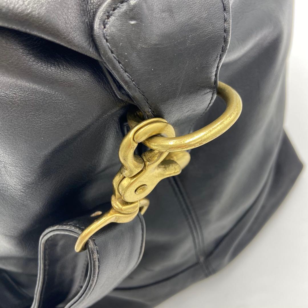 美品✨ オールドコーチ オールレザー ボストンバッグ 2way 0503 黒