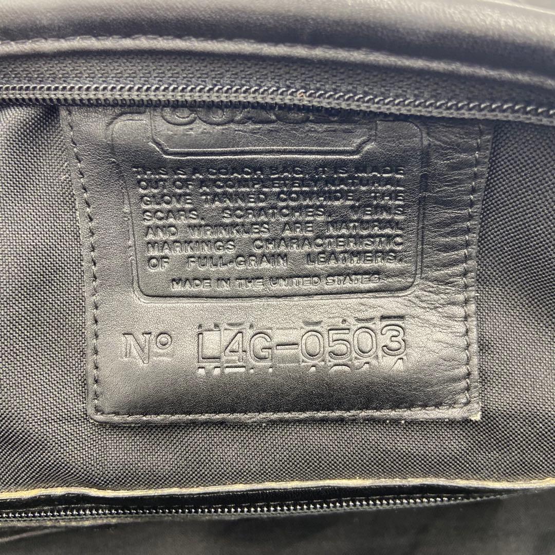 美品✨ オールドコーチ オールレザー ボストンバッグ 2way 0503 黒