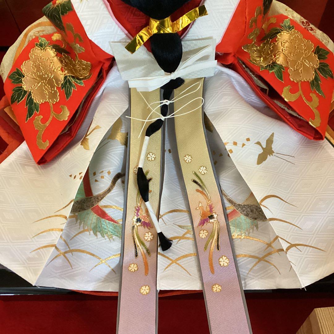 雛人形　親王飾り　水光齊祐月　ひめ咲きびな　頭師　聖祥　鳳凰　中古品