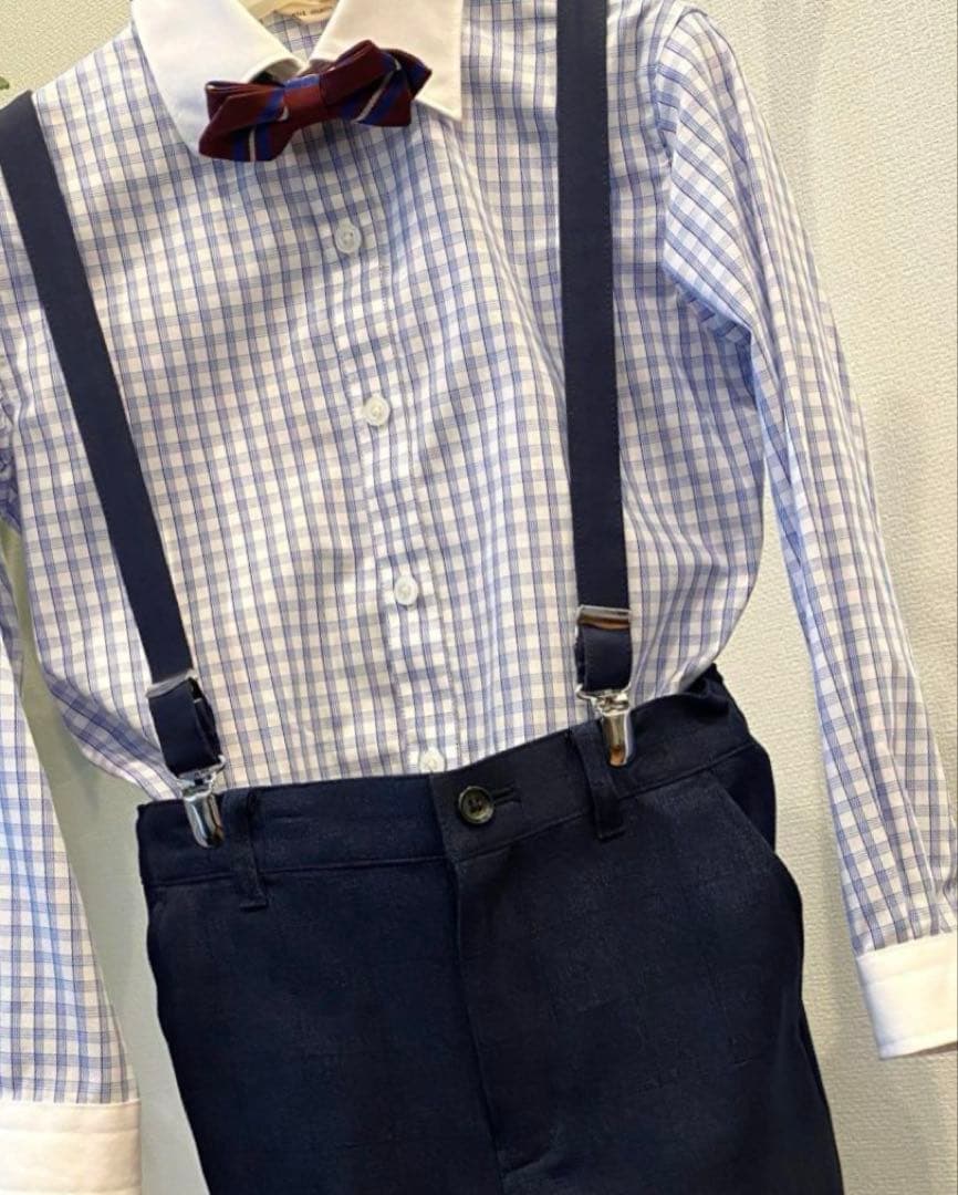 【petit main】ネイビー 120cmフォーマル結婚式　入学式　卒業式