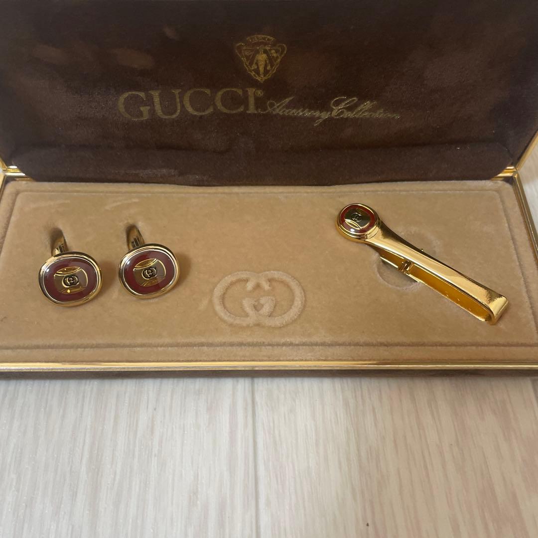 GUCCI オールドグッチ カフス ボタン　ネクタイピン