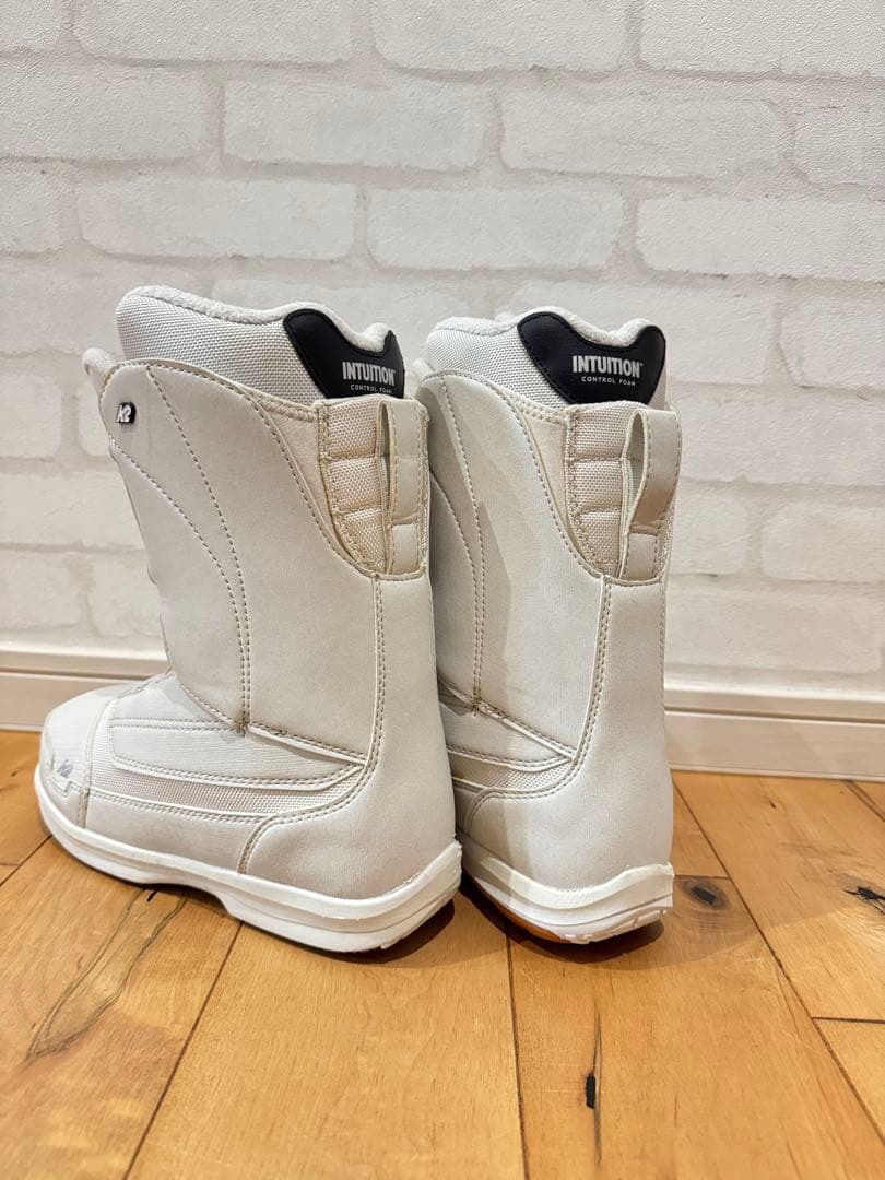 K2 ピュアホワイト スノーボードブーツ　22cmレディース