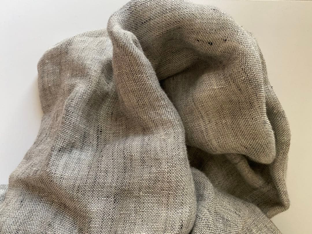 【wafu.】ふわとろ3重リネンガーゼのスヌード】首守（シュシュ）