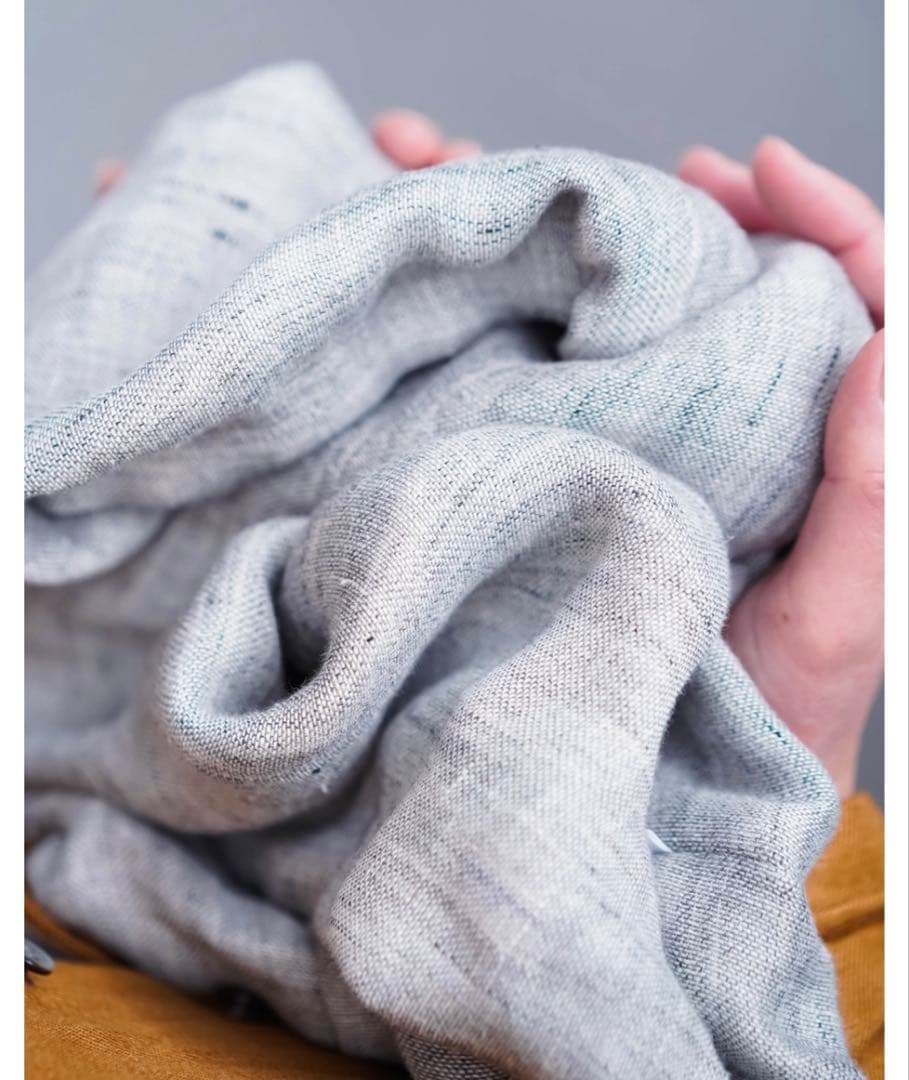 【wafu.】ふわとろ3重リネンガーゼのスヌード】首守（シュシュ）