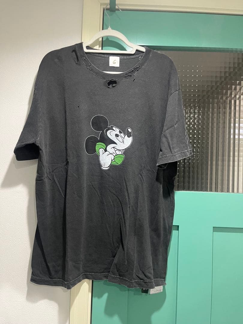 visvimsup 無言取引多い 様roku 6 ミッキー Tシャツ Lサイズ