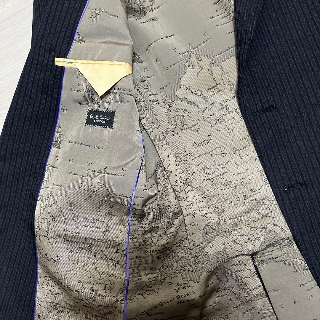 Paul Smith ネイビー ストライプ ビジネススーツ