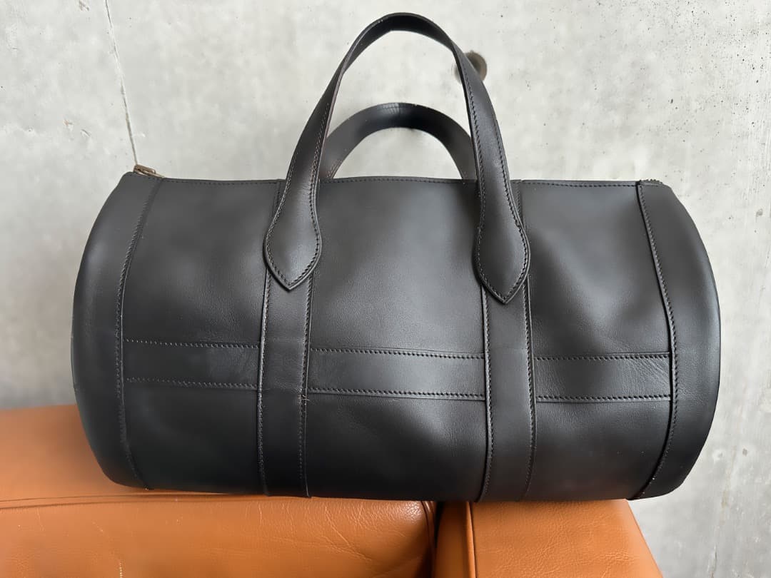 HERMES エルメス　ブラック ドラムバッグ　アールディ