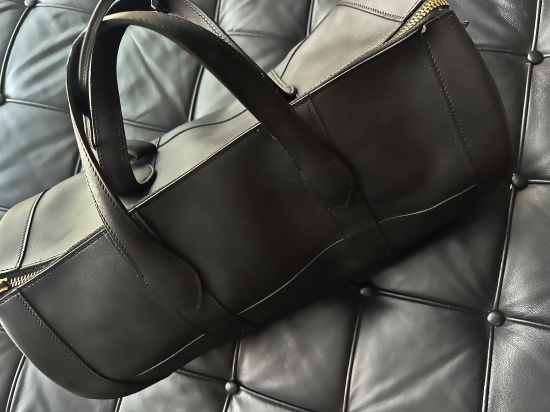 HERMES エルメス　ブラック ドラムバッグ　アールディ