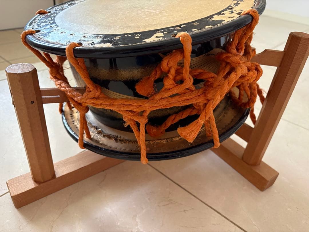 締太鼓 バチ2組付き　送料込み