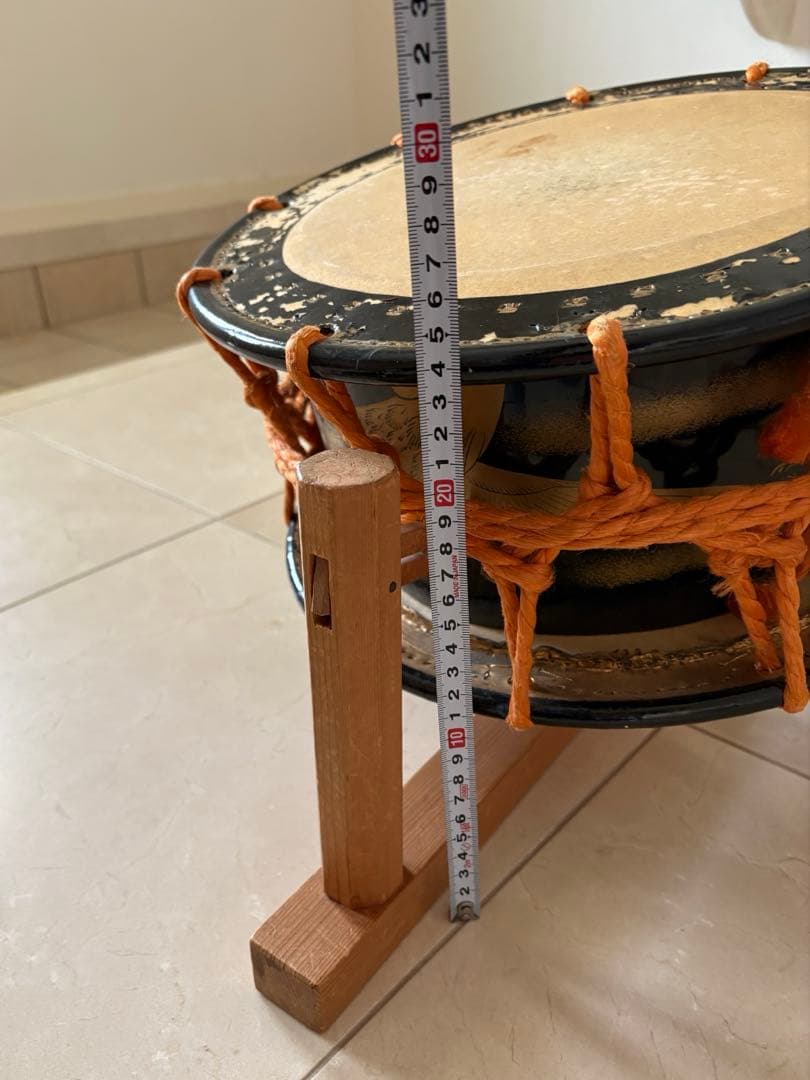 締太鼓 バチ2組付き　送料込み