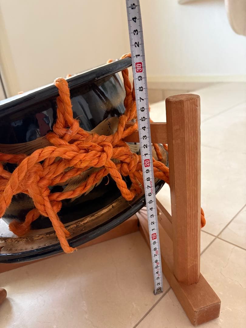 締太鼓 バチ2組付き　送料込み