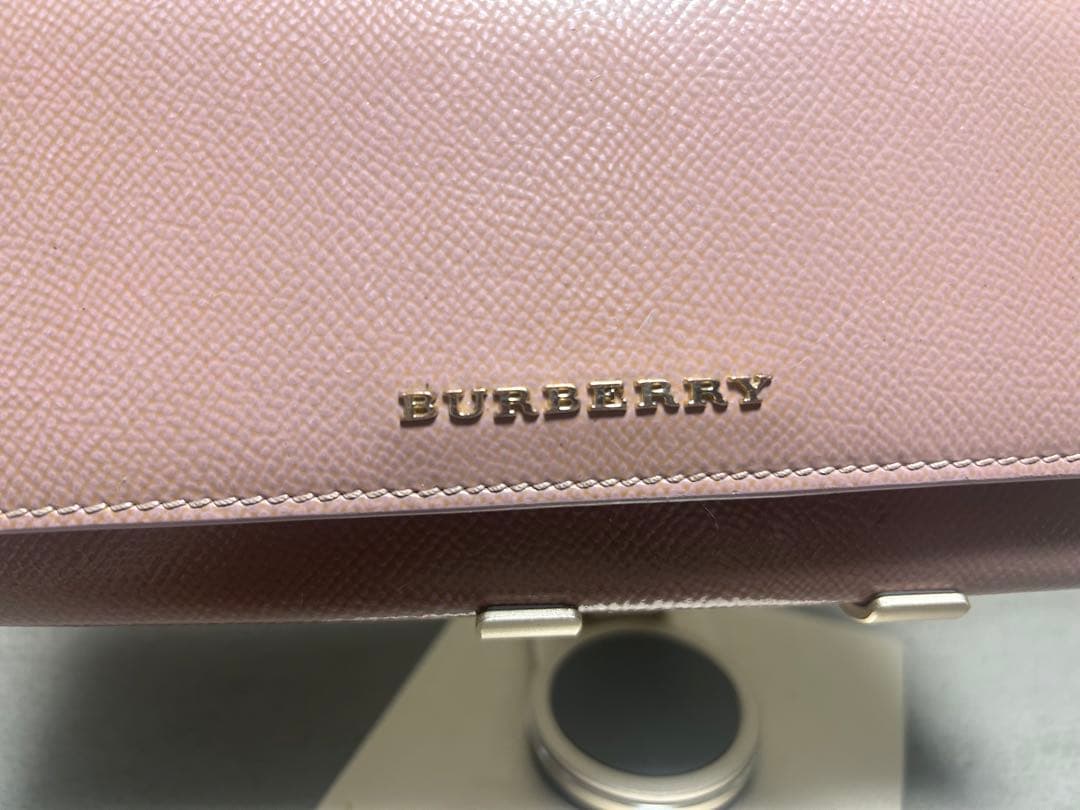 BURBERRY ピンク 長財布