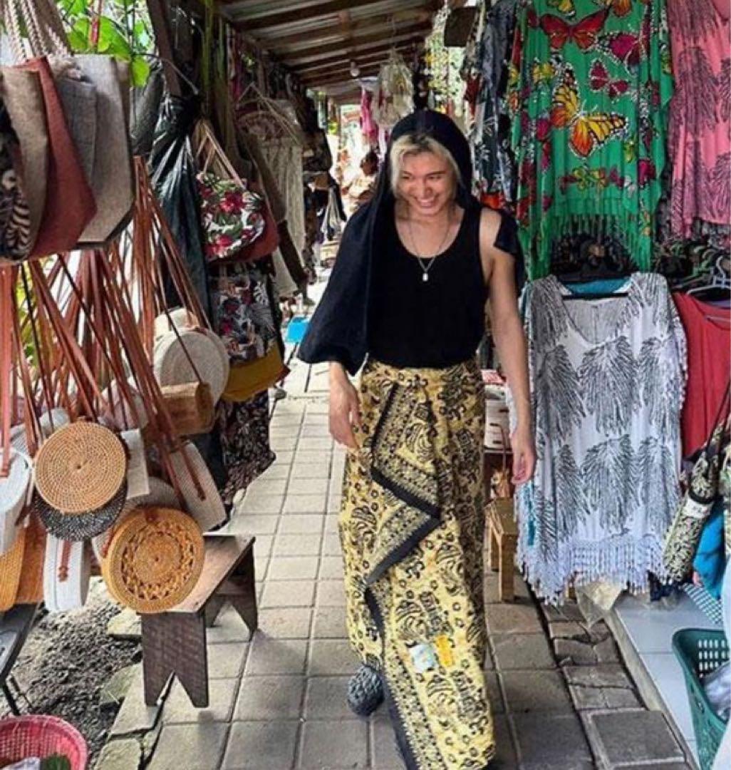 インドネシアバティック　Sサイズ　トートバッグ