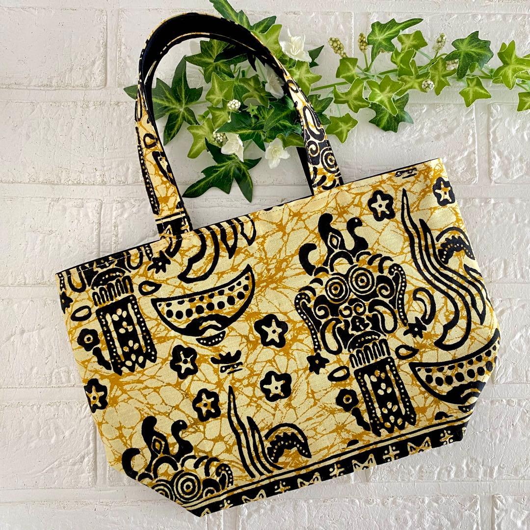 インドネシアバティック　Sサイズ　トートバッグ