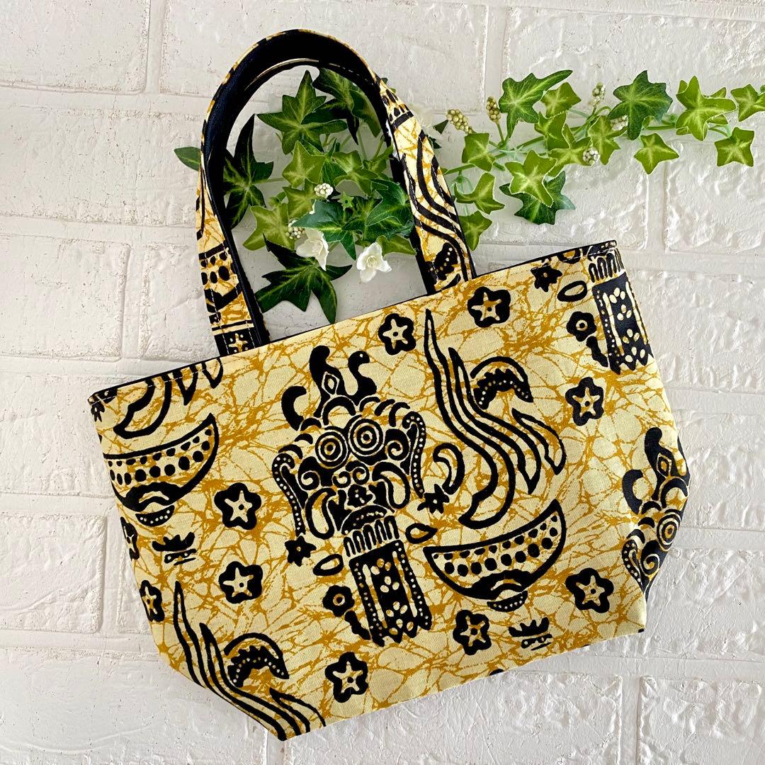 インドネシアバティック　Sサイズ　トートバッグ