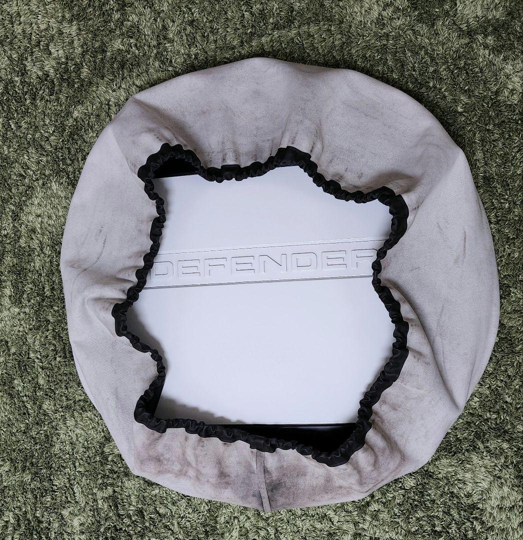 ランドローバー ディフェンダー リアタイヤカバー フジホワイト