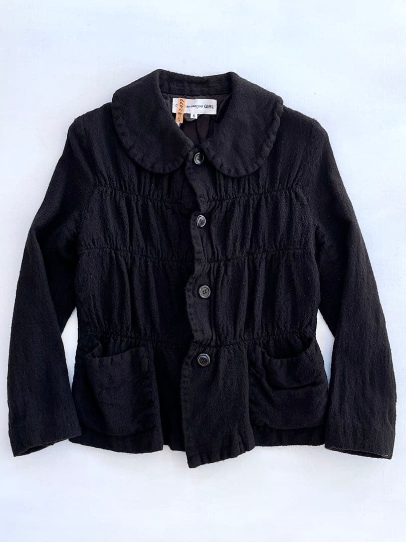 COMME des GARÇONS GIRL 縮絨 ウール ジャケット ブラウス