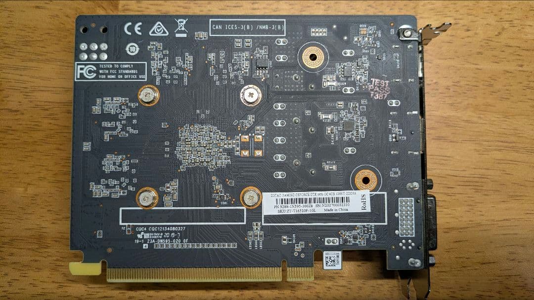 グラフィックボード・グラボ・ビデオカード ZOTAC GeForce GTX1650 OG EDITION