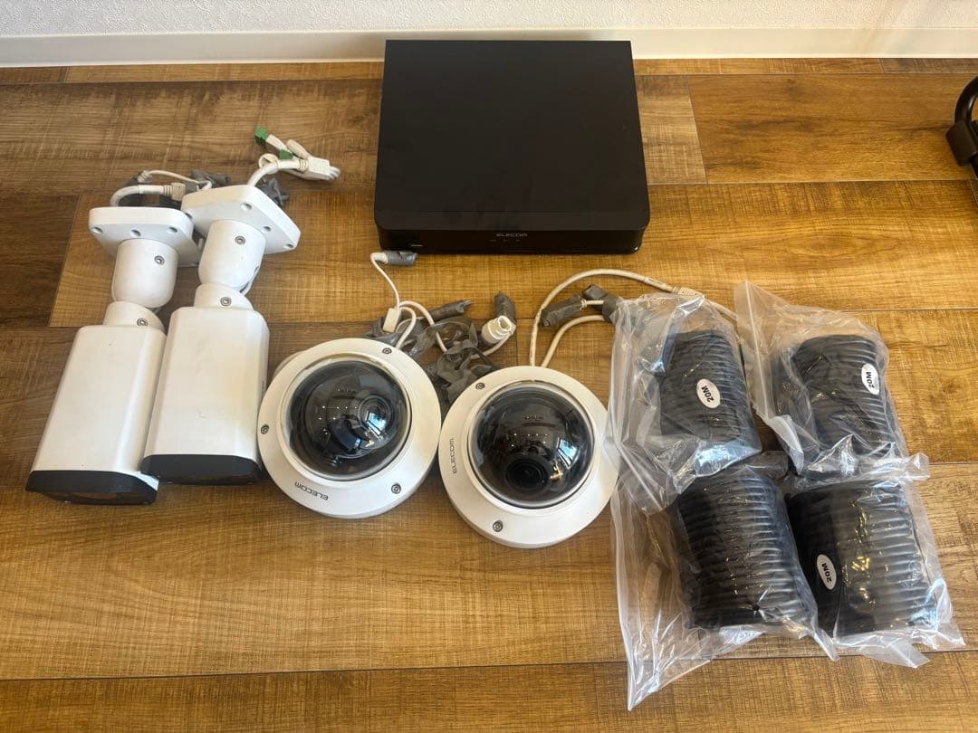 監視カメラセット 2台ドームカメラ 2台ボックスカメラ
