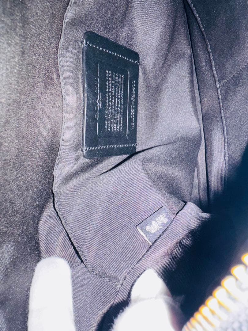 COACH 41 ショルダーバッグ メンズ ブラック チェック柄