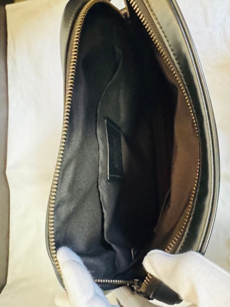 COACH 41 ショルダーバッグ メンズ ブラック チェック柄