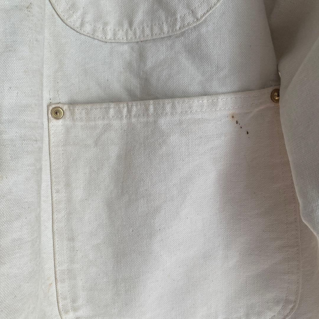 【USA製】Carhartt100Yearsカバーオール42 白L