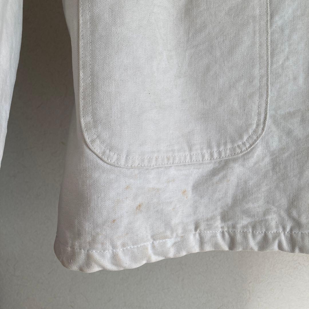 【USA製】Carhartt100Yearsカバーオール42 白L