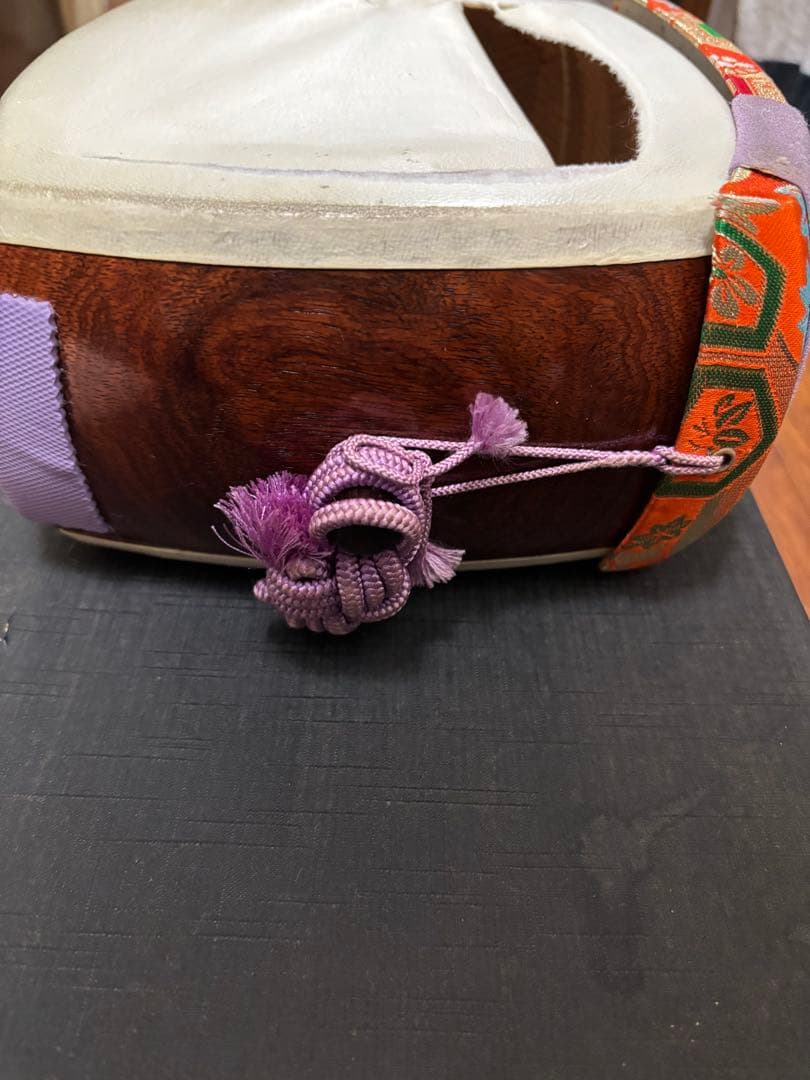 三味線 本体 青色 木製 3弦 ケース付き ×2