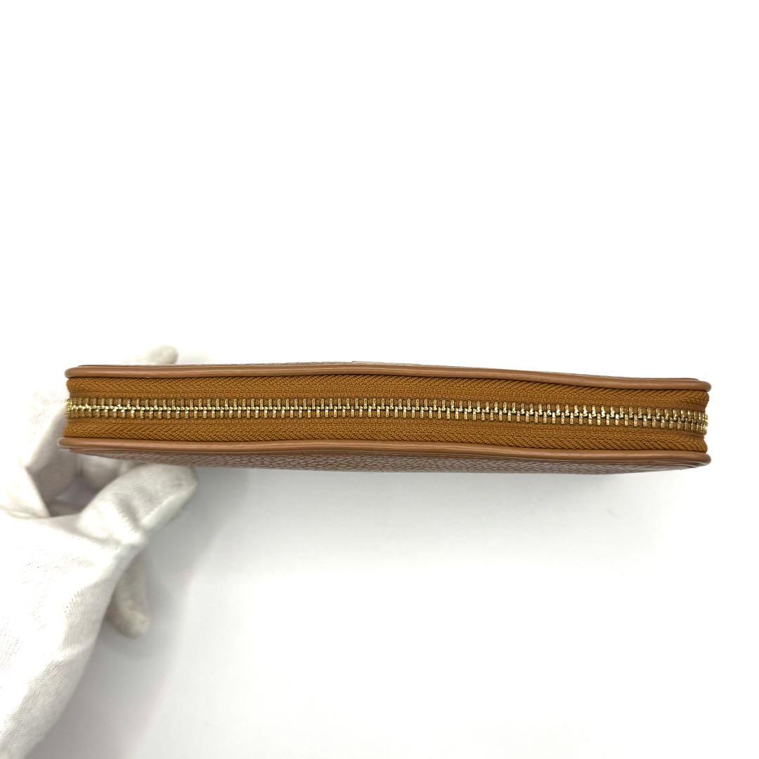 【限定価格】Tory Burch ブラウン 長財布 ラウンドファスナー