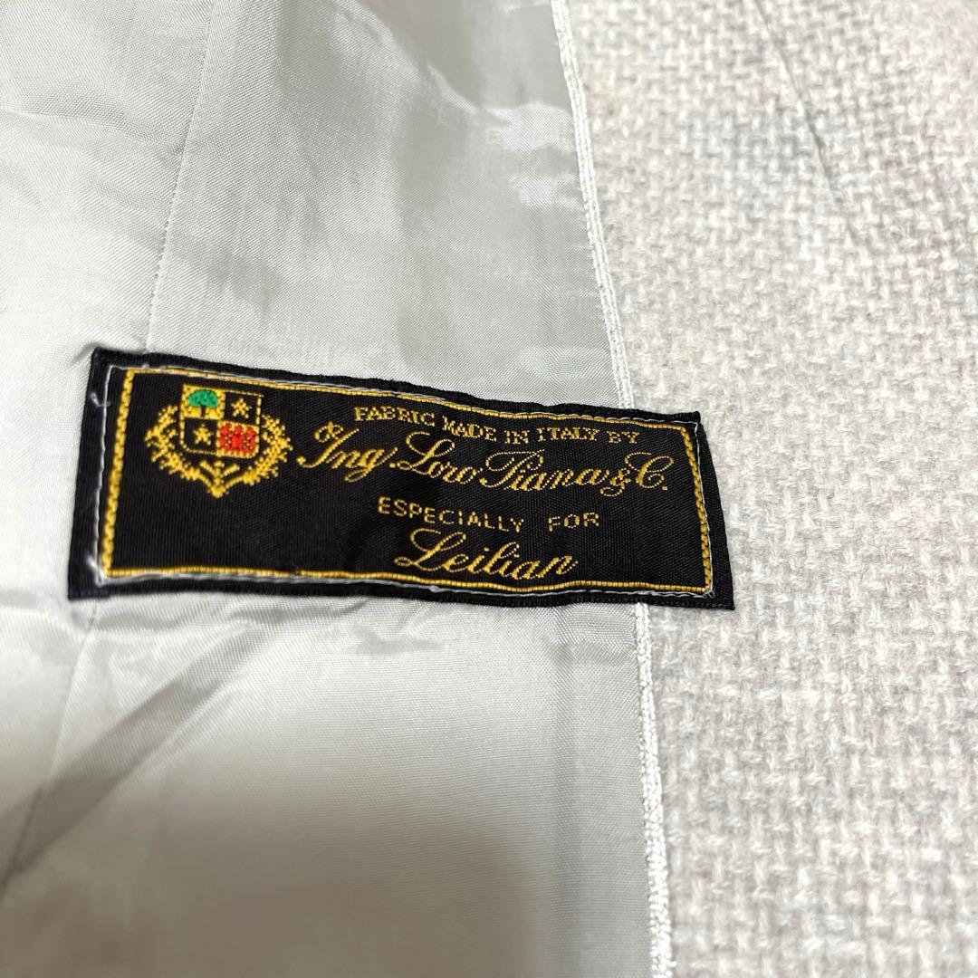 j048ロロピアーナ【レリアン】美品　テーラードジャケット　カシミヤ100 XL