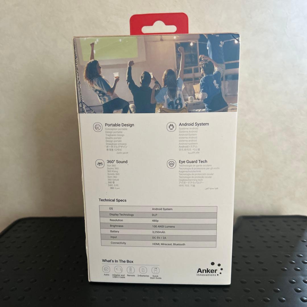【未開封】Anker Nebula Astro モバイルプロジェクター